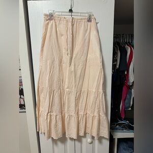 Brandy Melville Light Cream Maxi Skirt